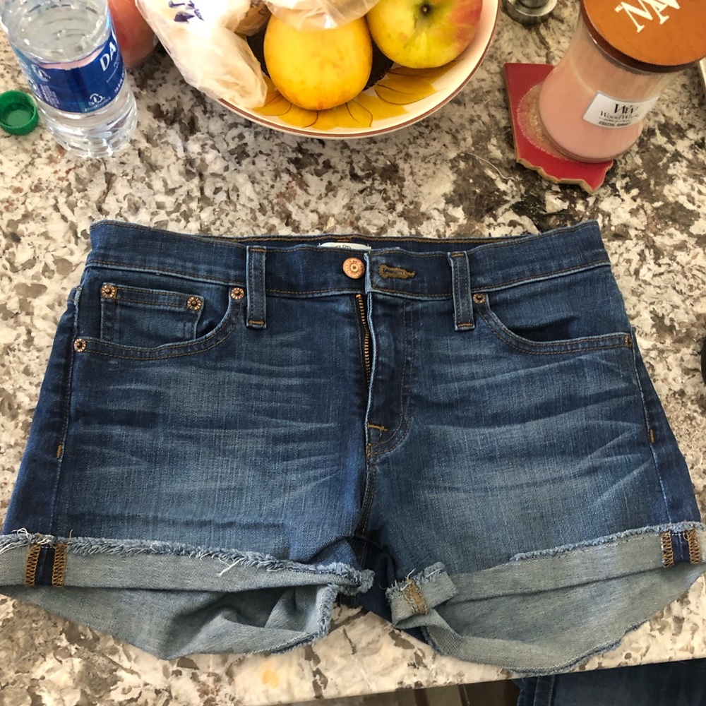 J. Crew Rolled Hem Denim Jean Shorts size 26